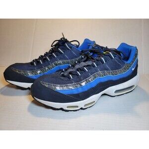 2014 Nike Air Max 95 Premium Dark Obsidian Mens 12‎ No Box 538416-443 Blue Grey